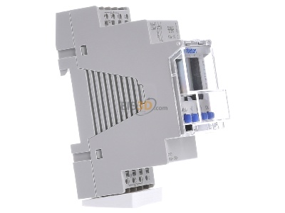Ansicht links Theben TR 612 top2 24V Zeitschaltuhr digital 2-Kanal REG 7Tag 2TE 