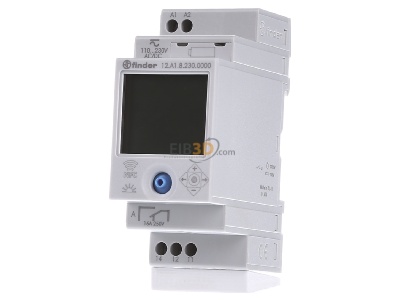 Front view Finder 12.A1.8.230.0000 Digital time switch 230VAC 
