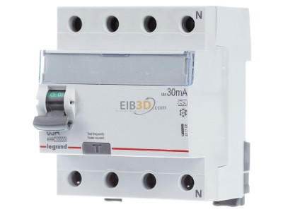 Front view Legrand Bticino 411766 Residual current breaker 4-p 
