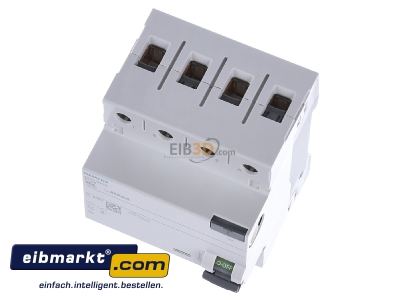 Ansicht oben vorne Siemens Indus.Sector 5SV36448 FI-Schutzschalter 40A 3+N-pol. 300mA 5SV3644-8
