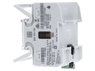 View on the right ABB B24 353-100 Transformer kilowatt-hour meter 1A 
