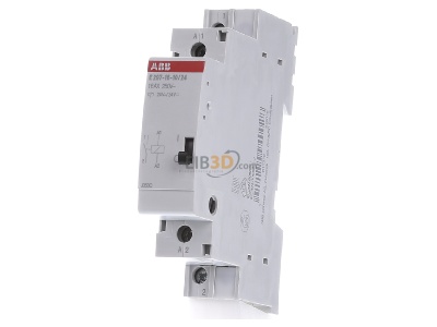 Frontansicht ABB E297-16-10/24 Installationsrelais 24VAC/24VDC,16A, 1NO 