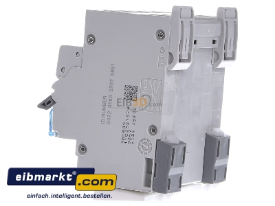 View on the right Hager ADX416D Earth leakage circuit breaker B16/0,03A
