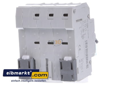 Back view Hager ADZ363D Earth leakage circuit breaker C13/0,03A
