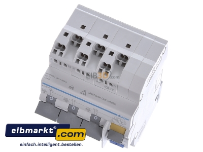 View up front Hager ADZ363D Earth leakage circuit breaker C13/0,03A
