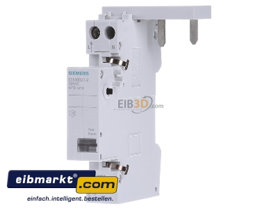 Frontansicht Siemens Indus.Sector 5SM60212 Brandschutzschalter-Block f. LS u. FI/LS, 16A 5SM6021-2