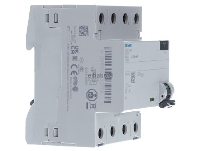 View on the left Siemens 5SV3646-8 Residual current breaker 4-p 63/0,3A 
