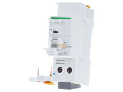 Front view Schneider Electric A9W31225 Residual current circuit breaker module 
