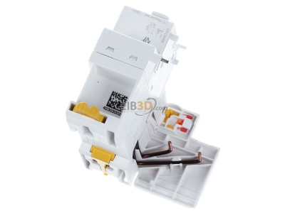 Top rear view Schneider Electric A9W31225 Residual current circuit breaker module 
