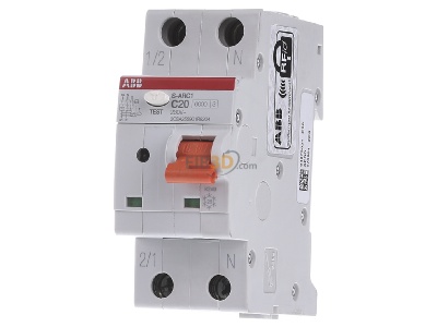 Front view ABB S-ARC1 C20 Miniature circuit breaker 
