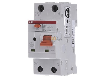 Front view ABB S-ARC1 C16 Miniature circuit breaker 2-p C16A 
