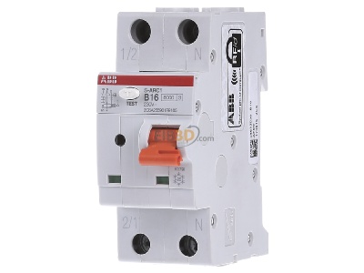 Front view ABB S-ARC1 B16 Miniature circuit breaker 1-p B16A 
