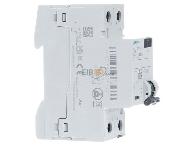 Ansicht links Siemens 5SV3312-6KK13 FI-Schutzschalter 2-p. Typ A 25A/30mA 
