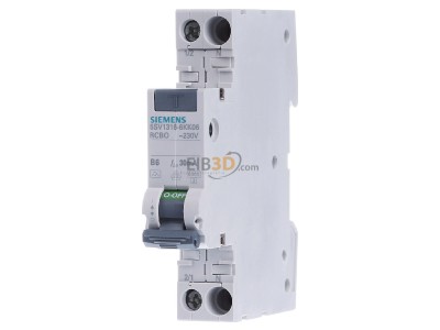Front view Siemens 5SV1316-6KK06 Earth leakage circuit breaker 

