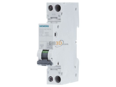 Front view Siemens 5SV6016-7KK16 Miniature circuit breaker 
