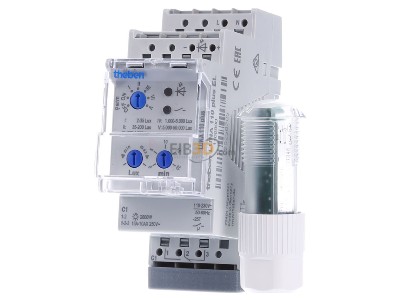 Front view Theben LUNA 110 plus EL DIN rail- 
