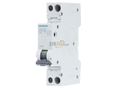 Front view Siemens 5SL6020-7 Miniature circuit breaker 
