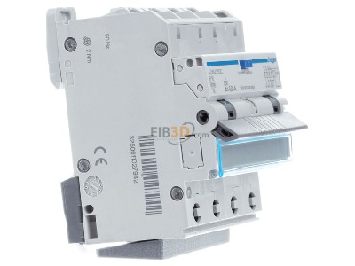 View on the left Hager ADM416QC Earth leakage circuit breaker B16/0,03A 
