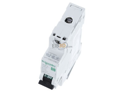 View up front Schneider Electric M9F21101 Miniature circuit breaker 1-p B1A 
