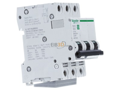 View on the left Schneider Electric M9F22310 Miniature circuit breaker 3-p C10A 
