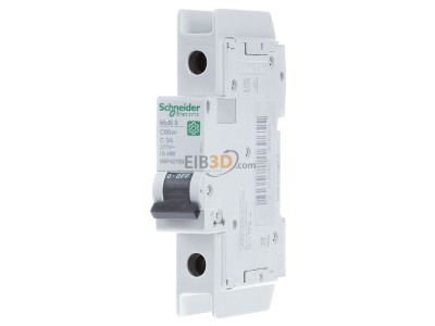 Front view Schneider Electric M9F42103 Miniature circuit breaker 1-p C3A 
