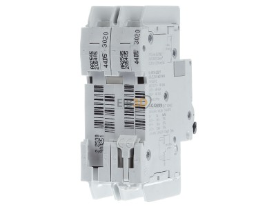 Back view Schneider Electric M9F42204 Miniature circuit breaker 2-p C4A 
