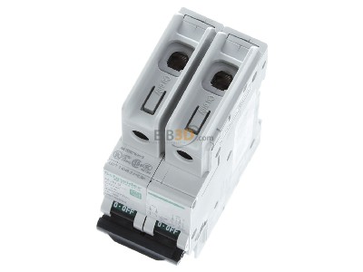 View up front Schneider Electric M9F42204 Miniature circuit breaker 2-p C4A 
