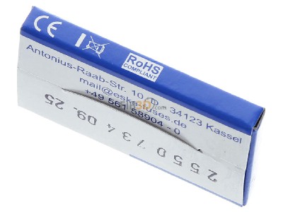 Ansicht oben hinten Eska 530.227 G-Sicherungseinsatz M 10A 5x30mm 