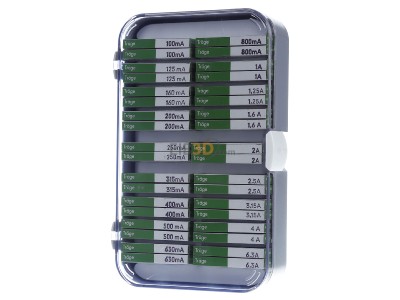 Front view Eska E3522800 Miniature fuse assortment time-lag 
