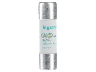 Front view Legrand Bticino 14025 Cylindrical fuse 14x51 mm 25A 

