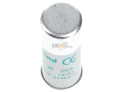 View top right Legrand Bticino 14025 Cylindrical fuse 14x51 mm 25A 
