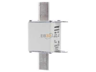 Ansicht links Mersen NH3GG50V125 NH-Sicherungseinsatz SF Gr.3 gG 125A/500V KM 
