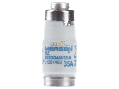 Front view Mersen D02GG44V35 Neozed fuse link D02 35A 
