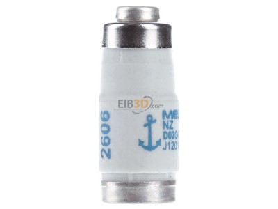 View on the left Mersen D02GG44V35 Neozed fuse link D02 35A 
