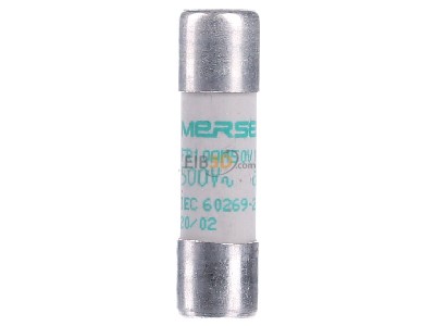 Front view Mersen FR10AM50V16 Cylindrical fuse 10x38 mm 16A 
