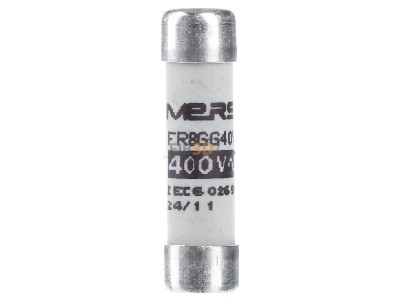 Front view Mersen FR8GG40V4 Cylindrical fuse 4A 
