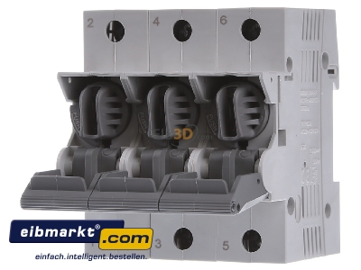 Front view Mersen 05863.063000 Neozed switch disconnector 3xD02 63A
