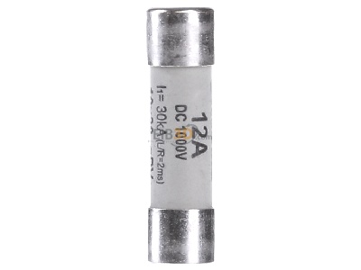 Frontansicht Phoenix FUSE 10,3x38 12A PV Sicherung bis 1000VDC,gPV Char 