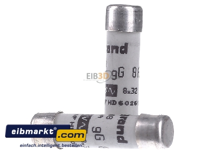 View on the right Legrand (BT) 12308 Cylindrical fuse 8A

