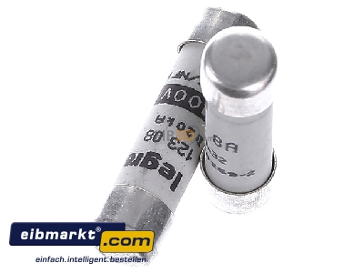 Top rear view Legrand (BT) 12308 Cylindrical fuse 8A
