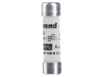View on the right Legrand Bticino 12316 Cylindrical fuse 16A 
