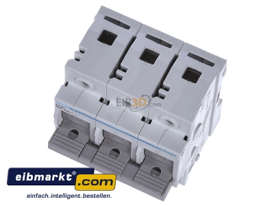 Ansicht oben vorne Hager L73M Schalt.-Sicherungs-Einheit D02, 3-pol,63A 