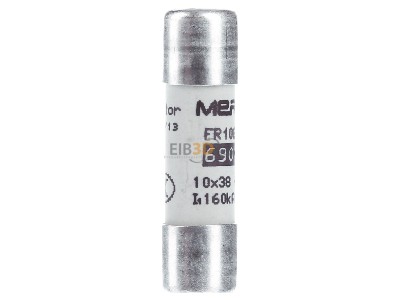 View on the left Mersen FR10GR69V16 Cylindrical fuse 10x38 mm 16A 

