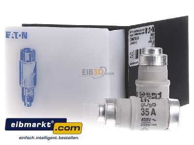Front view Eaton (Installation) 288943 Neozed fuse link D02 35A
