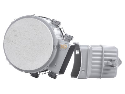 Front view Kaiser 1282-72 Recessed installation box for luminaire 
