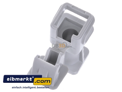 Ansicht oben links Dehn+S�hne 204 004 Leitungshalter grau H 36mm f. Rd 8mm M8 