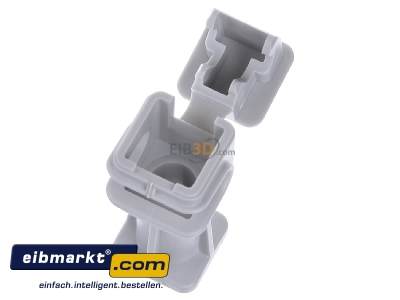 Ansicht oben rechts Dehn+S�hne 204 004 Leitungshalter grau H 36mm f. Rd 8mm M8 