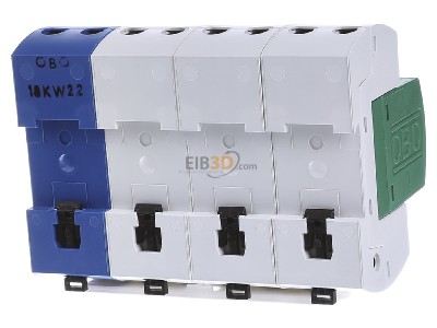 Ansicht hinten OBO MCD 50-B 3+1-OS Blitzstromableiter Set m.Funktionsanze. 