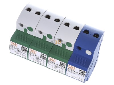 Ansicht oben vorne OBO MCD 50-B 3+1-OS Blitzstromableiter Set m.Funktionsanze. 