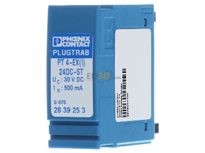 Frontansicht Phoenix PT 4-EX(I)-24DC-ST PLUGTRAB PT-Schutzstecker 